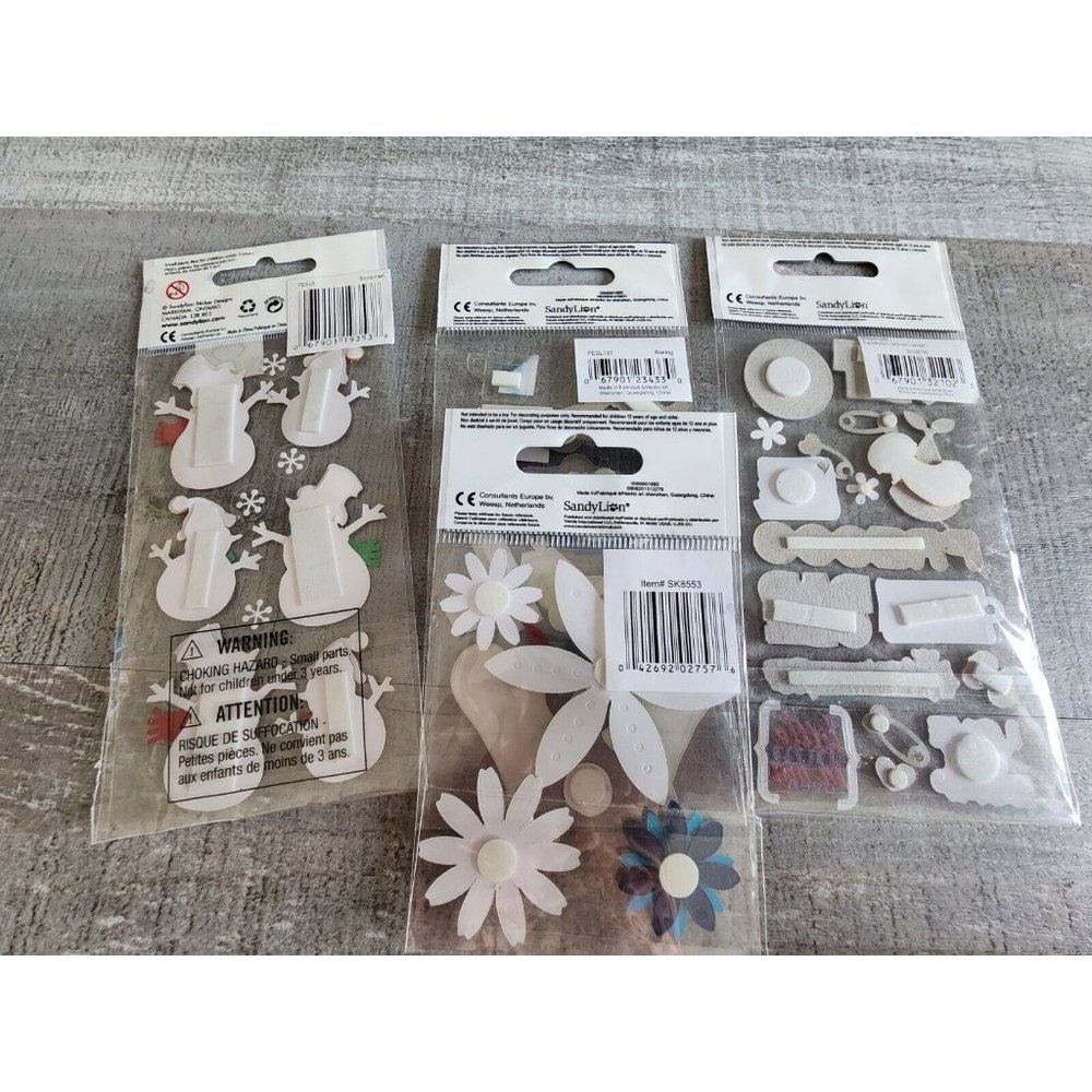 3D Sticker LOT - Pregnancy Cooking Flowers + Sandylion  Scrapbooking Retired #34 - Picture 6 of 6